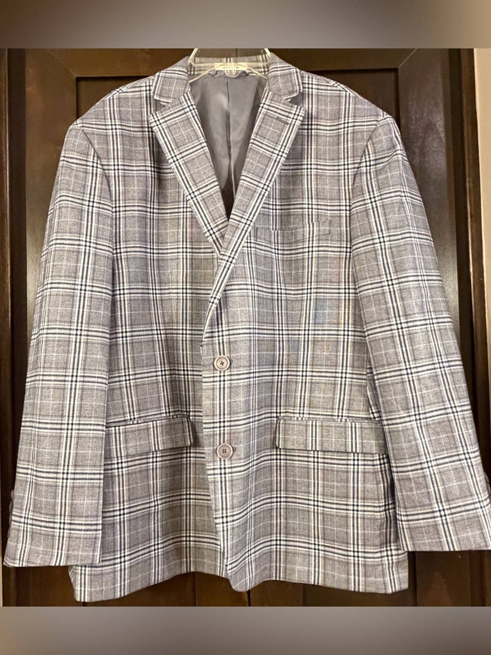 Bar III Plaid Sports Coat Sz 44 S